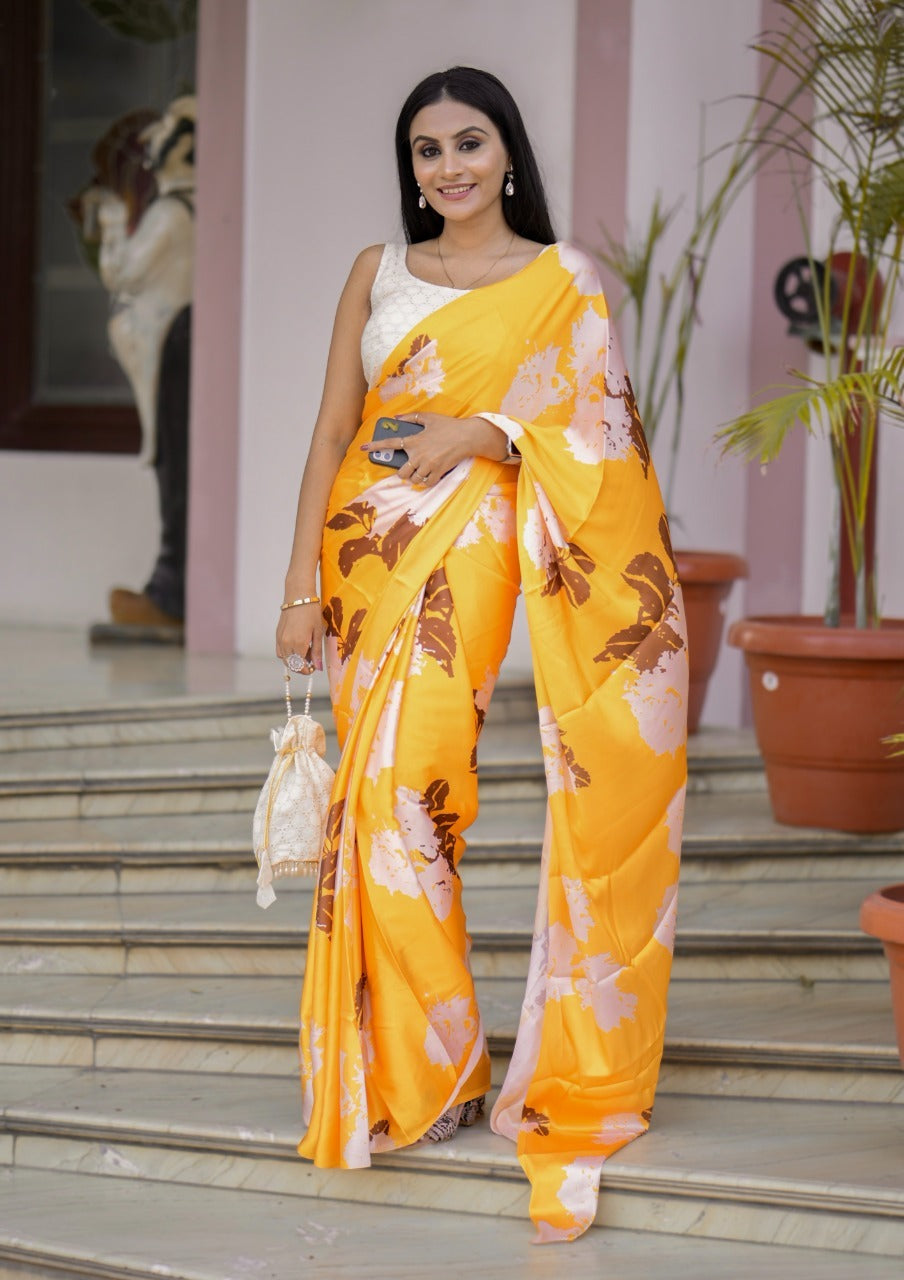 Fancy Digital print Saree Anant Tex Exports Private Limited