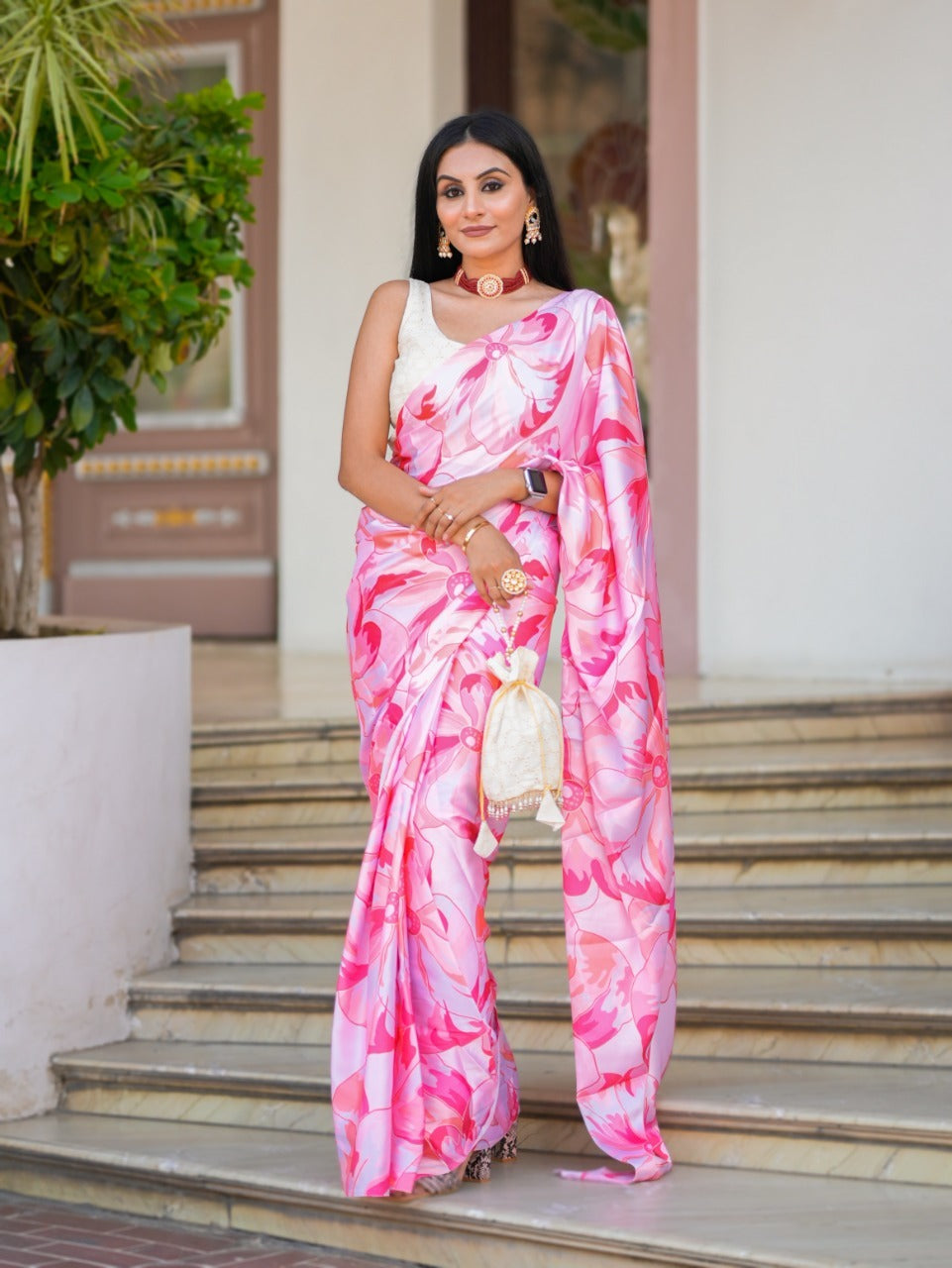Fancy Digital print Saree Anant Tex Exports Private Limited