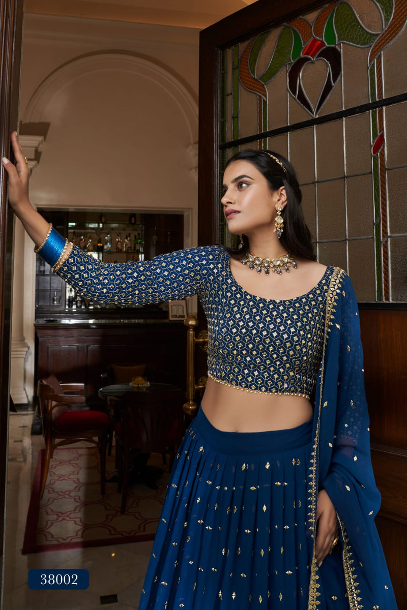 Arya Royal Saga Vol-6 Designer Lehenga D.no 38002 Anant Tex Exports Private Limited