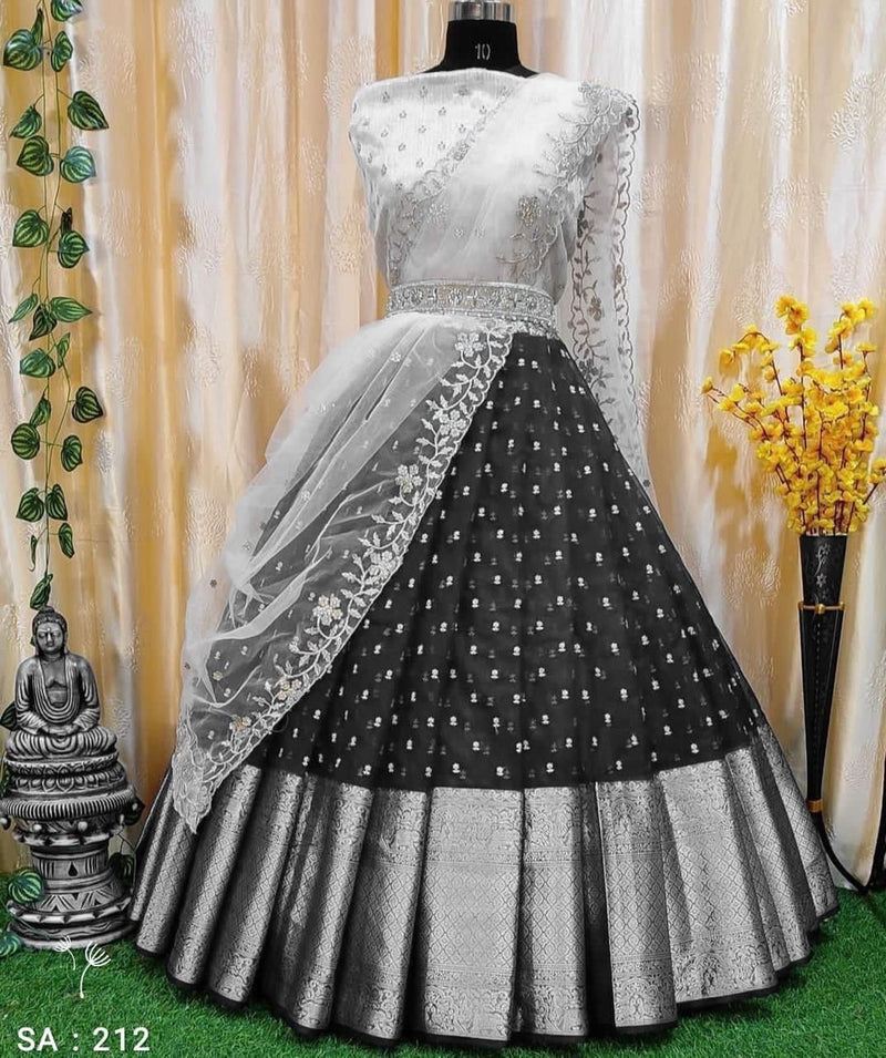Fancy Kanchi Organza Silk Lehenga Anant Tex Exports Private Limited