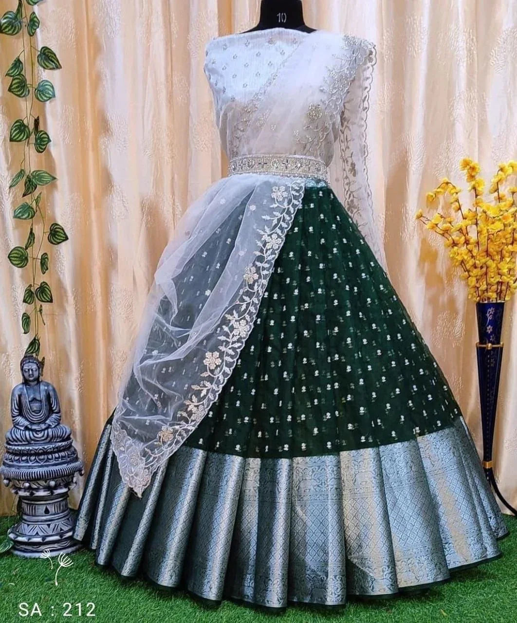 Fancy Kanchi Organza Silk Lehenga Anant Tex Exports Private Limited