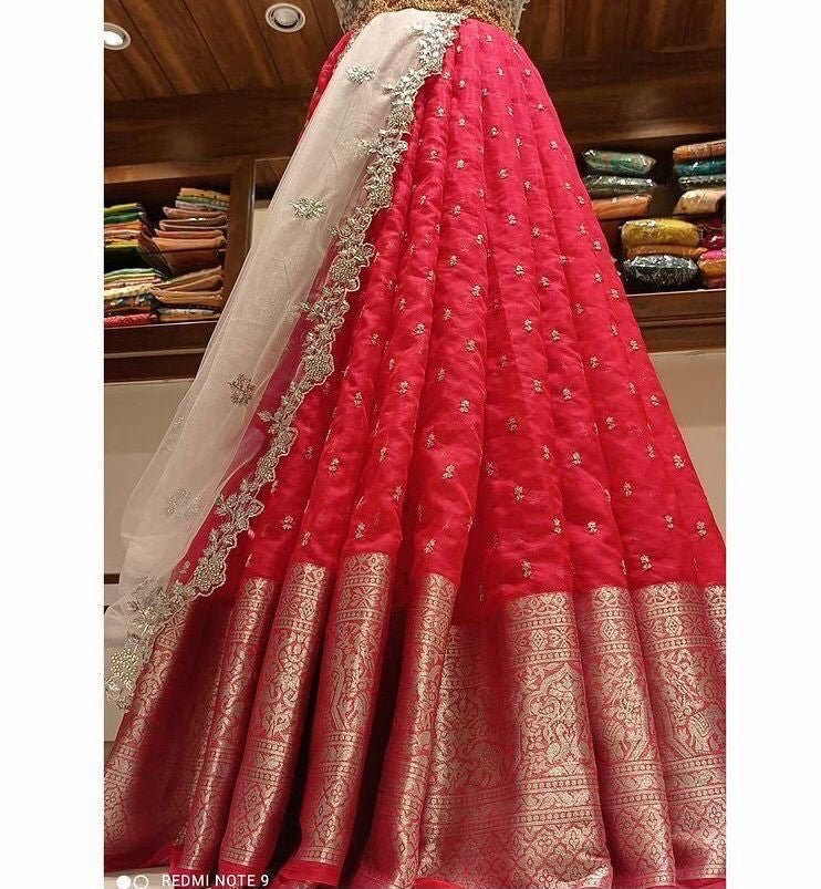 Fancy Kanchi Organza Silk Lehenga Anant Tex Exports Private Limited