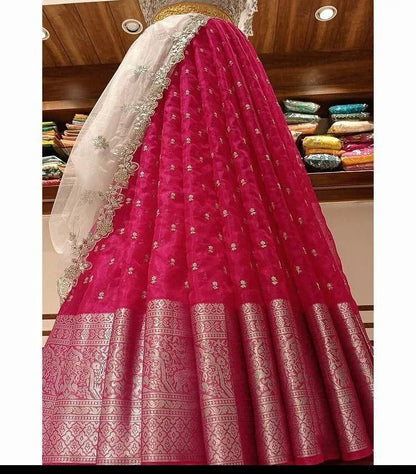 Fancy Kanchi Organza Silk Lehenga Anant Tex Exports Private Limited