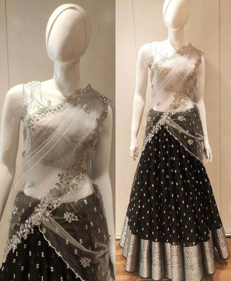 Fancy Kanchi Organza Silk Lehenga Anant Tex Exports Private Limited