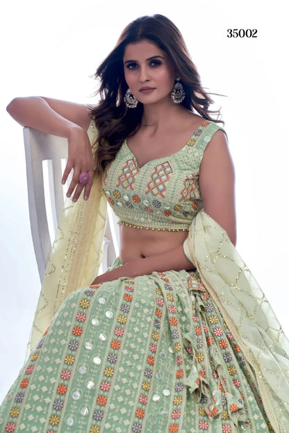 MAHIRA VOL. 1 DESIGNER LEHENGA D.NO 35002 Anant Tex Exports Private Limited