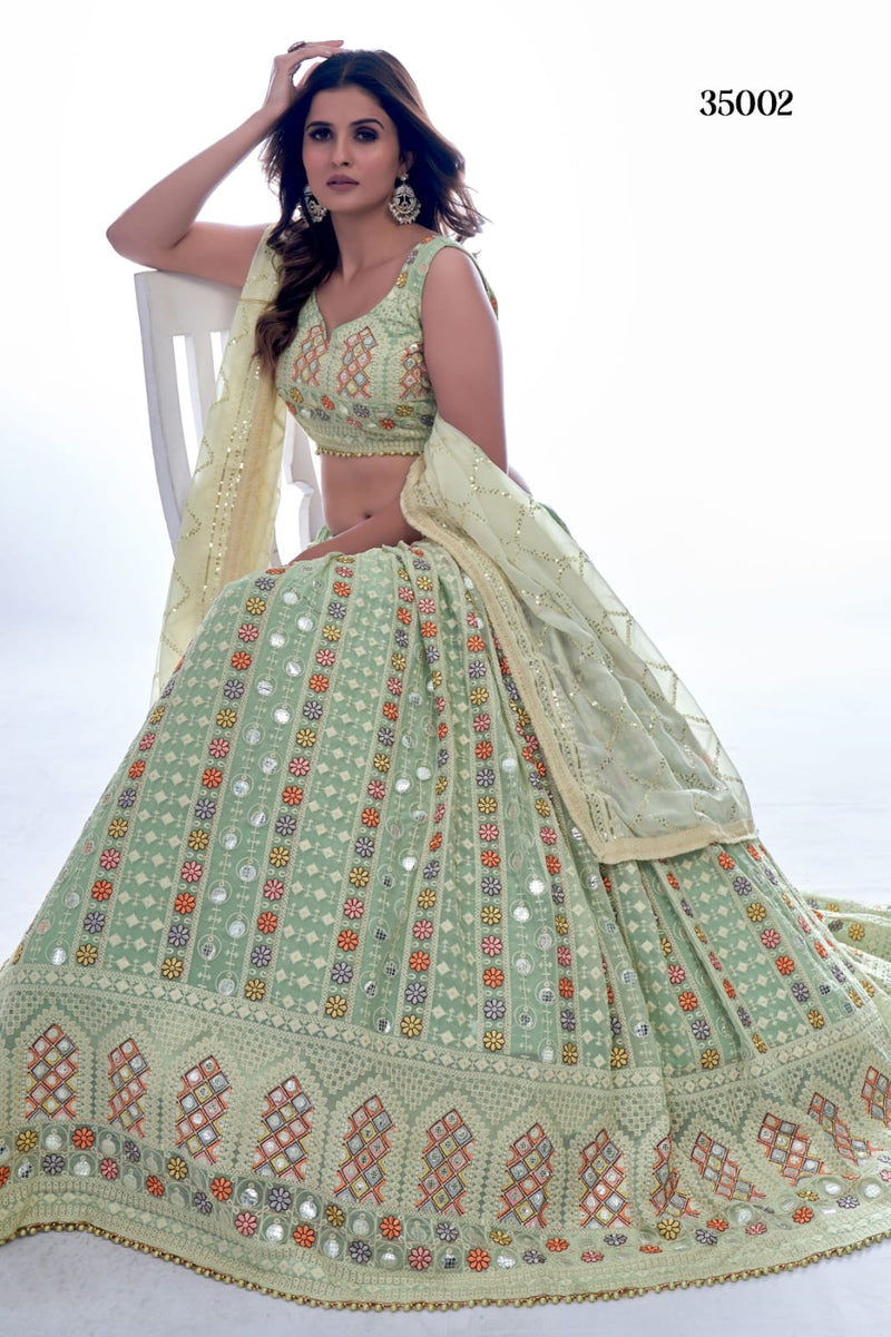 MAHIRA VOL. 1 DESIGNER LEHENGA D.NO 35002 Anant Tex Exports Private Limited