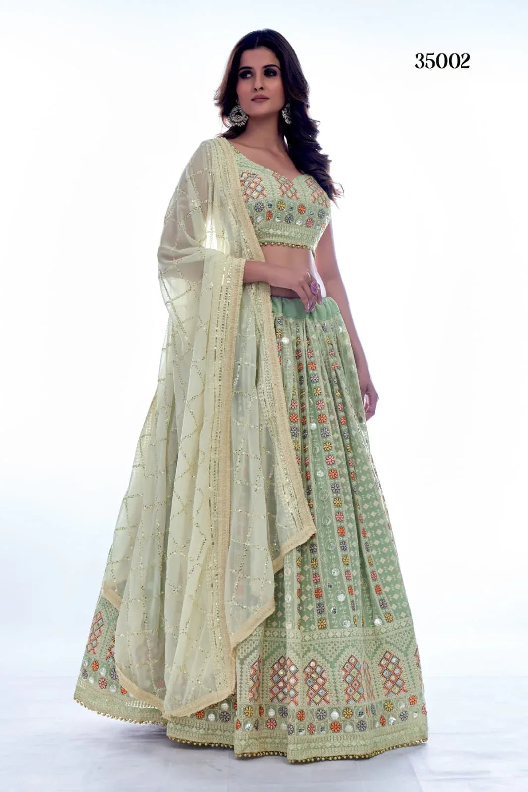 MAHIRA VOL. 1 DESIGNER LEHENGA D.NO 35002 Anant Tex Exports Private Limited