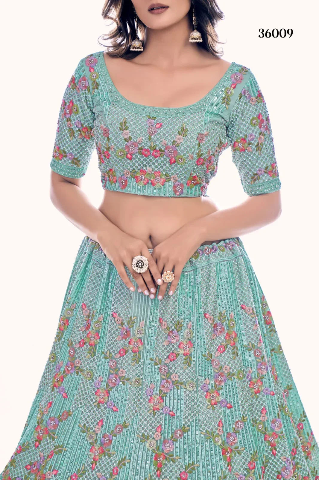 POSHAK VOL 4 DESIGNER LEHENGA D.NO 36009 Anant Tex Exports Private Limited