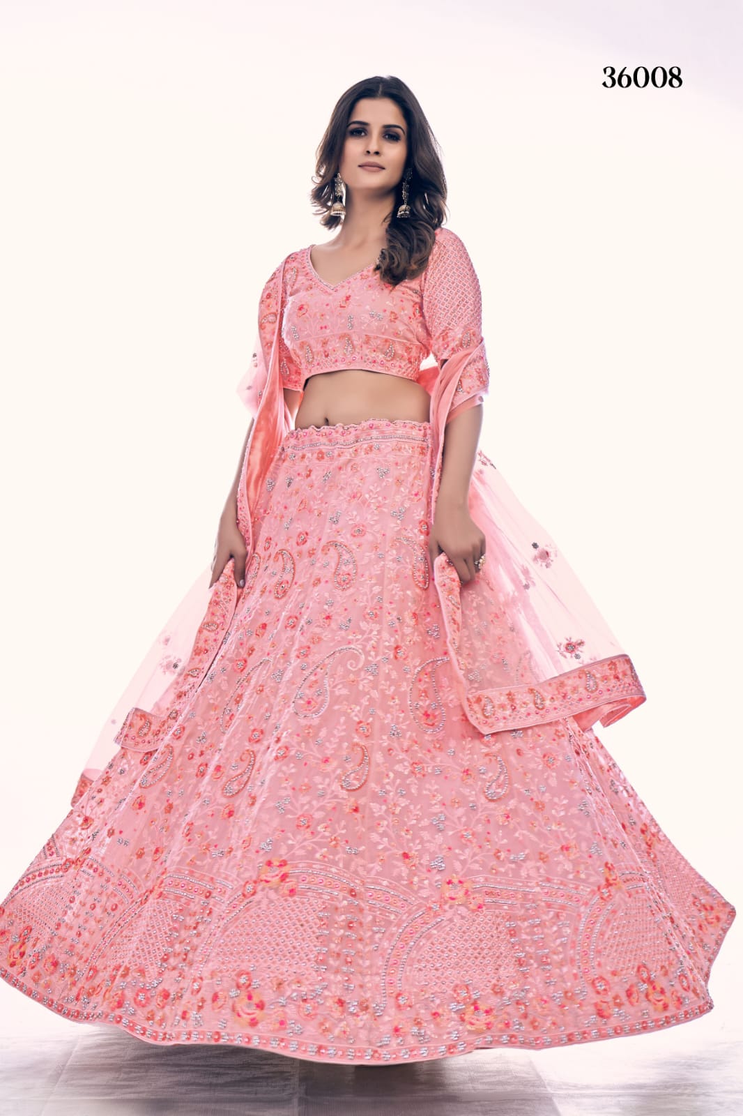 POSHAK VOL 4 DESIGNER LEHENGA D.NO 36008 Anant Tex Exports Private Limited