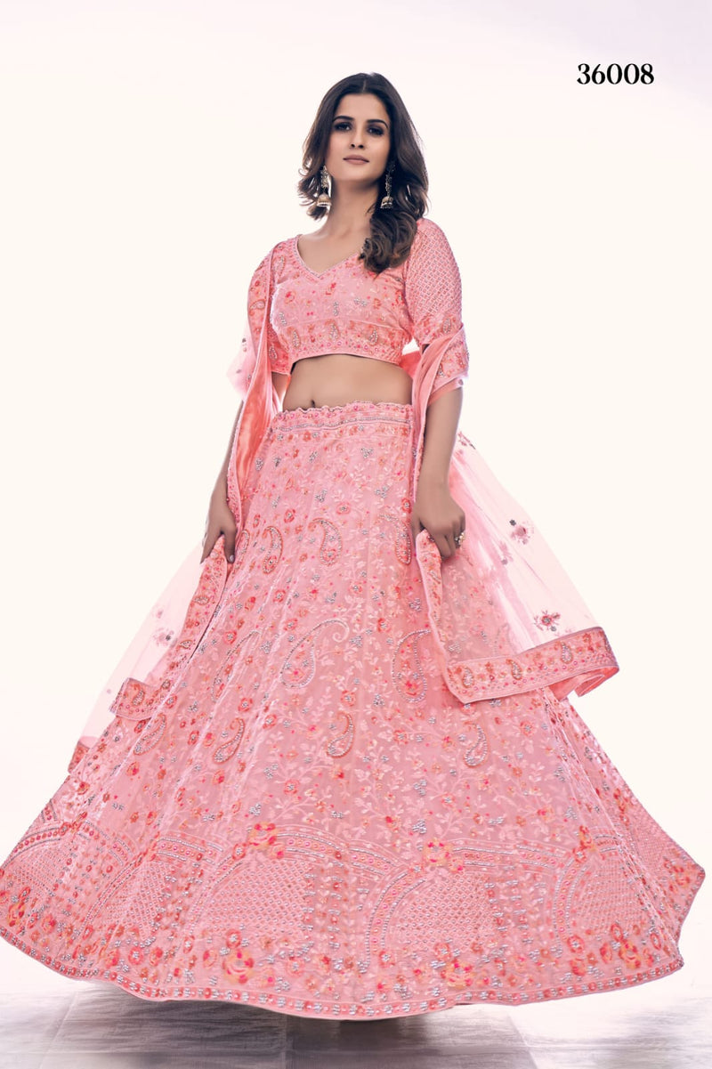 POSHAK VOL 4 DESIGNER LEHENGA D.NO 36008 Anant Tex Exports Private Limited