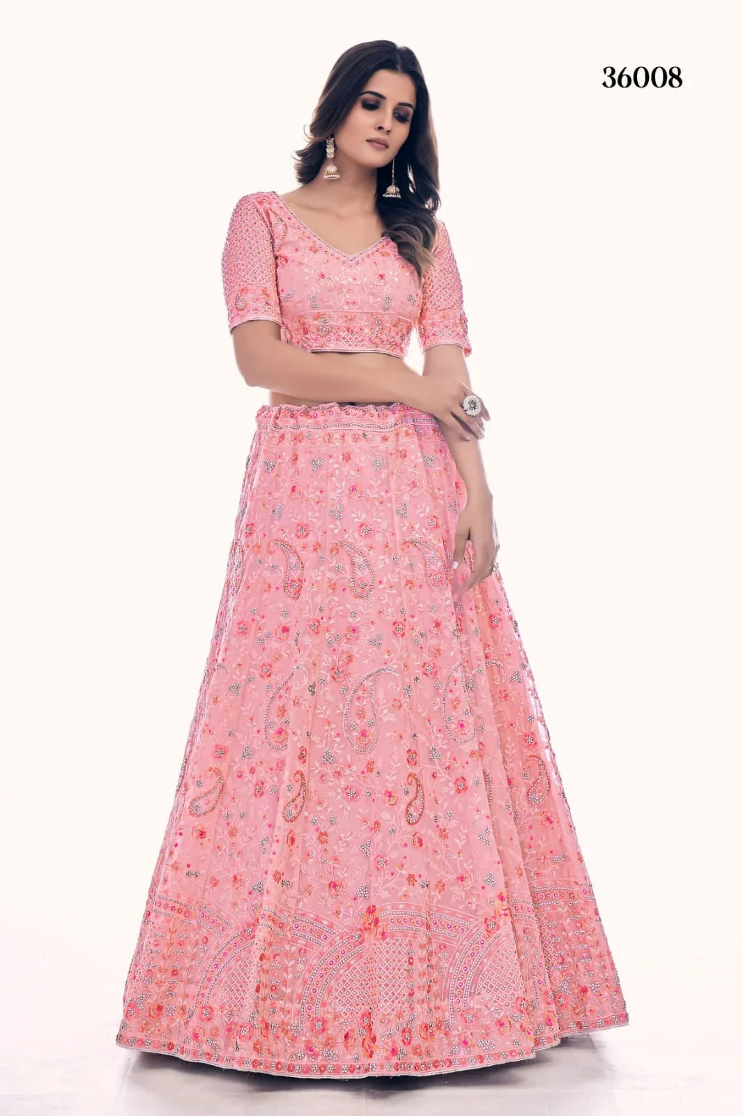 POSHAK VOL 4 DESIGNER LEHENGA D.NO 36008 Anant Tex Exports Private Limited