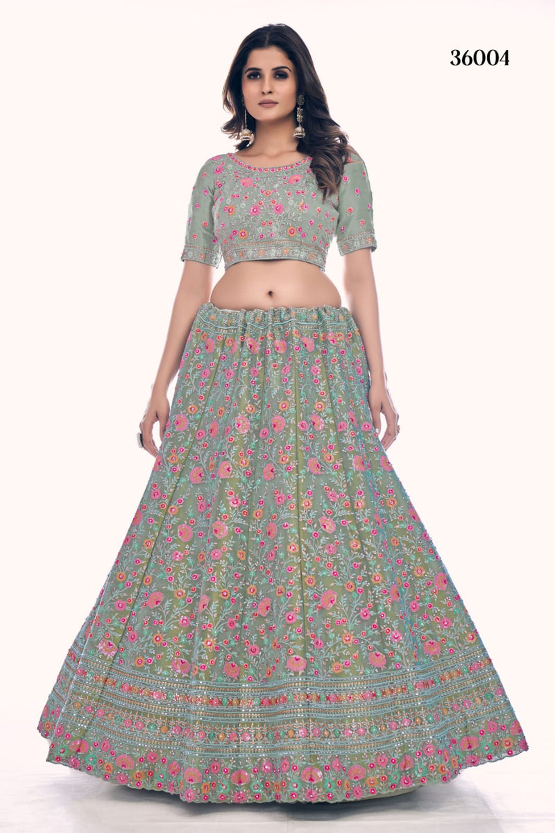 POSHAK VOL 4 DESIGNER LEHENGA D.NO 36004 Anant Tex Exports Private Limited