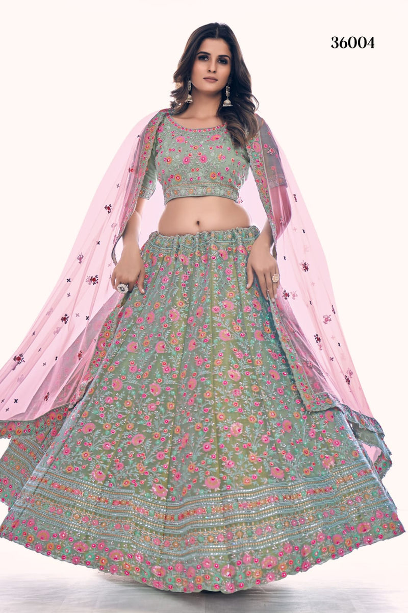 POSHAK VOL 4 DESIGNER LEHENGA D.NO 36004 Anant Tex Exports Private Limited