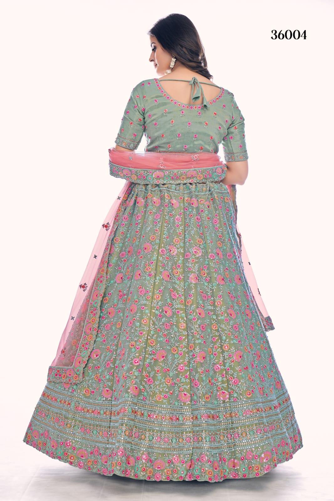 POSHAK VOL 4 DESIGNER LEHENGA D.NO 36004 Anant Tex Exports Private Limited