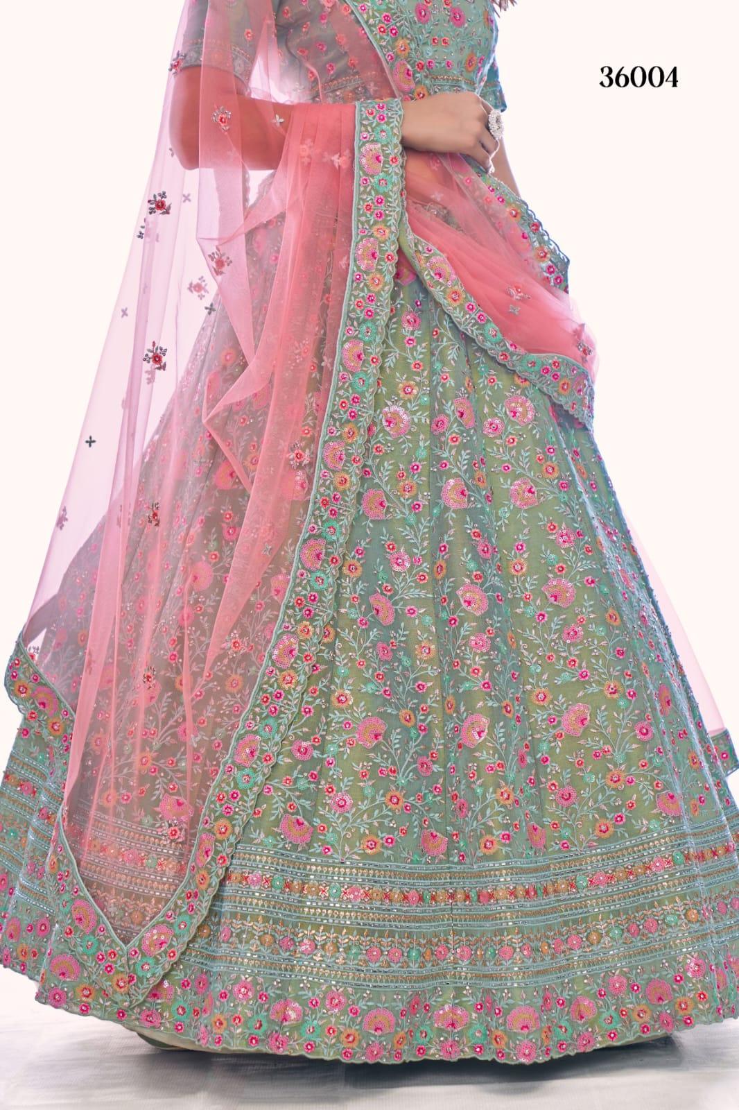 POSHAK VOL 4 DESIGNER LEHENGA D.NO 36004 Anant Tex Exports Private Limited