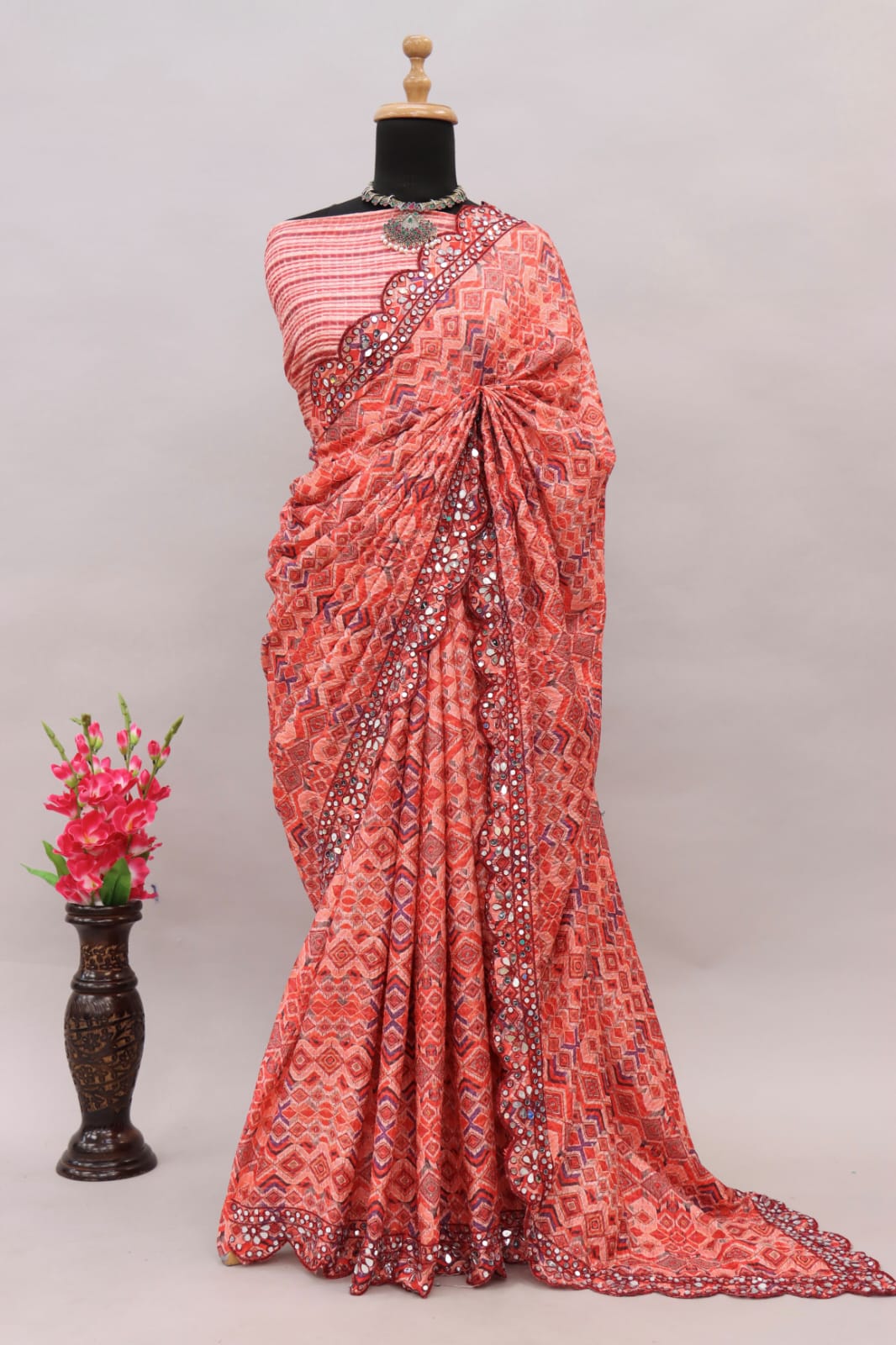Party Wear Fancy Vichitra Silk Saree Anant Tex Exports Private Limited