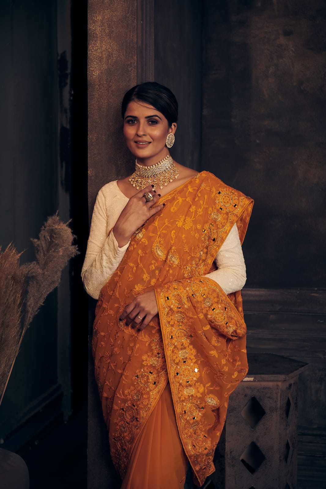 Rannkaar Heavy Butterfly Georgette Saree Anant Tex Exports Private Limited