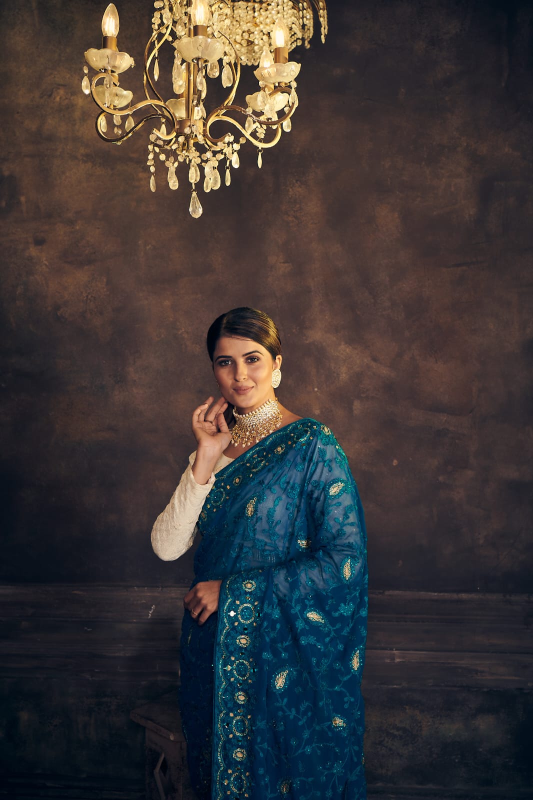 Rannkaar Heavy Butterfly Georgette Saree Anant Tex Exports Private Limited