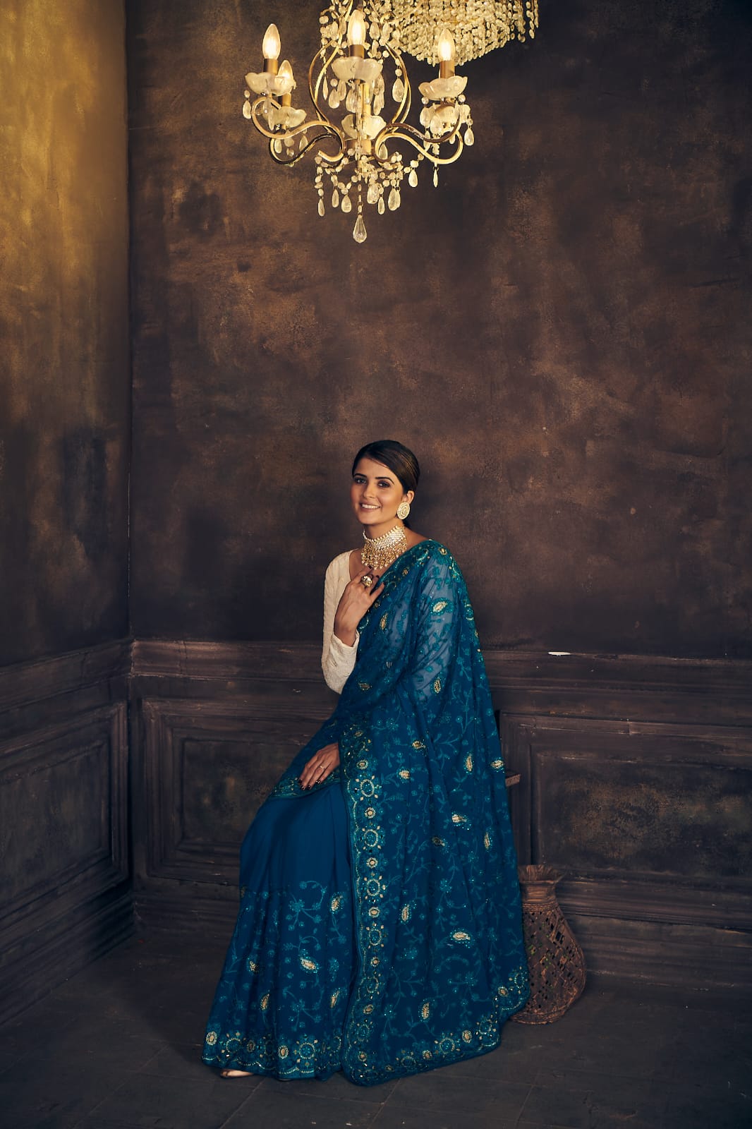 Rannkaar Heavy Butterfly Georgette Saree Anant Tex Exports Private Limited