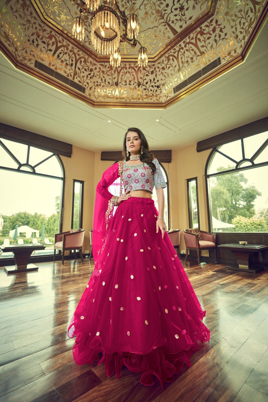 Aahvan Rajwada Heavy Net Designer Lehenga Choli Anant Tex Exports Private Limited