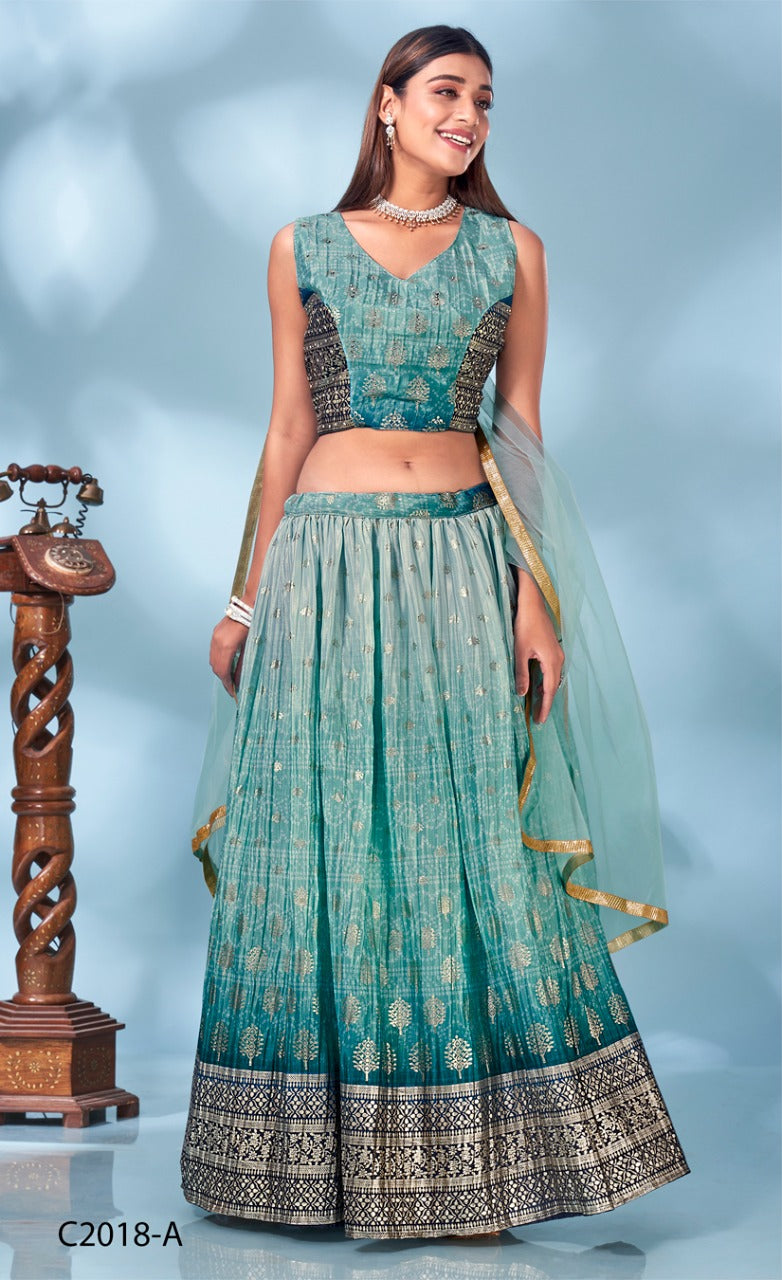 READYMADE CROP TOP FANCY LEHENGA Anant Tex Exports Private Limited