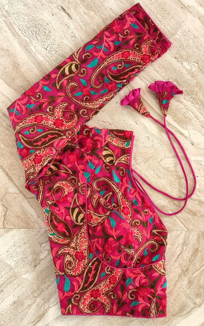 Tanya Kashmiri Work Full Sleeves Blouse Anant Tex Exports Private Limited