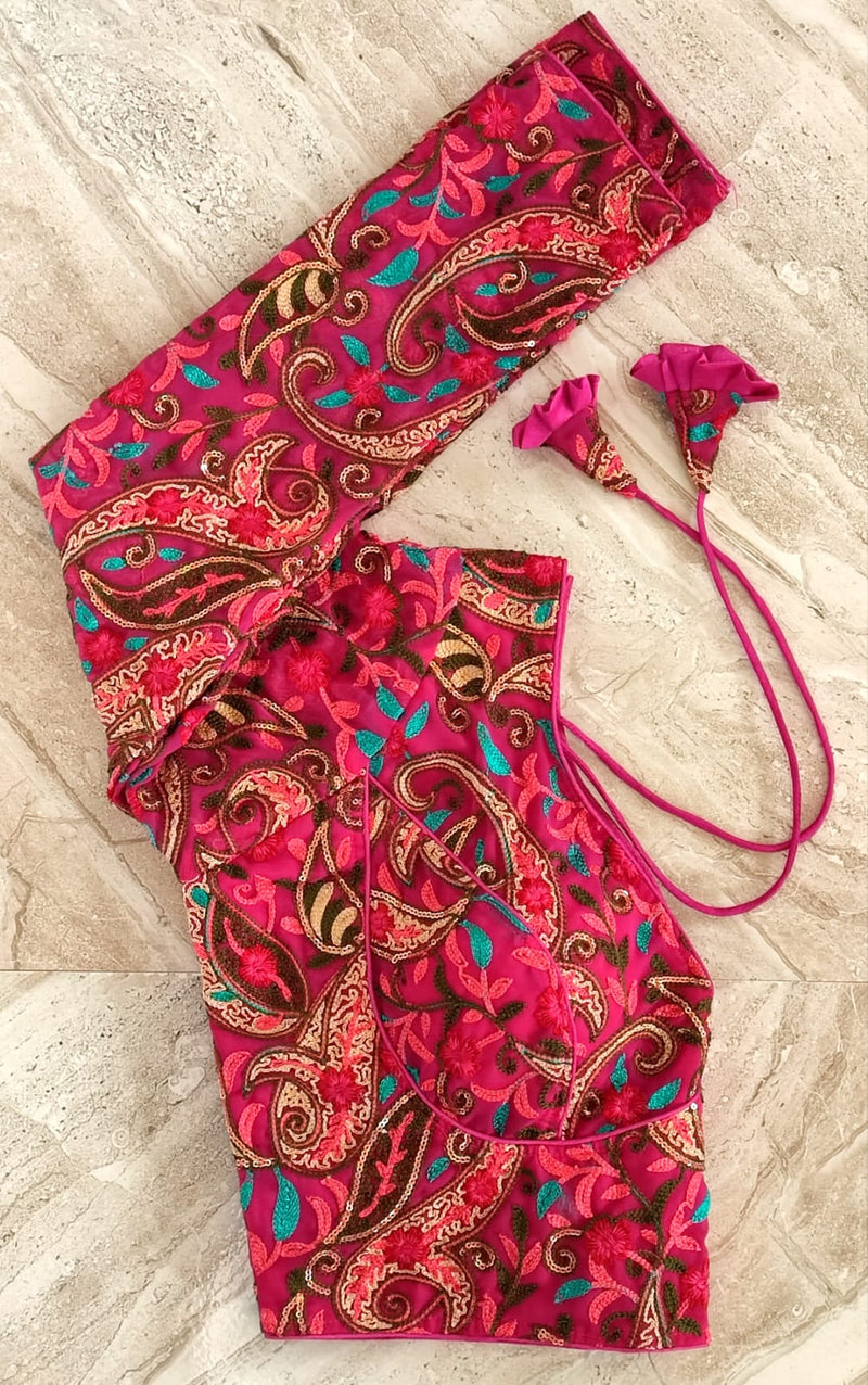 Tanya Kashmiri Work Full Sleeves Blouse Anant Tex Exports Private Limited