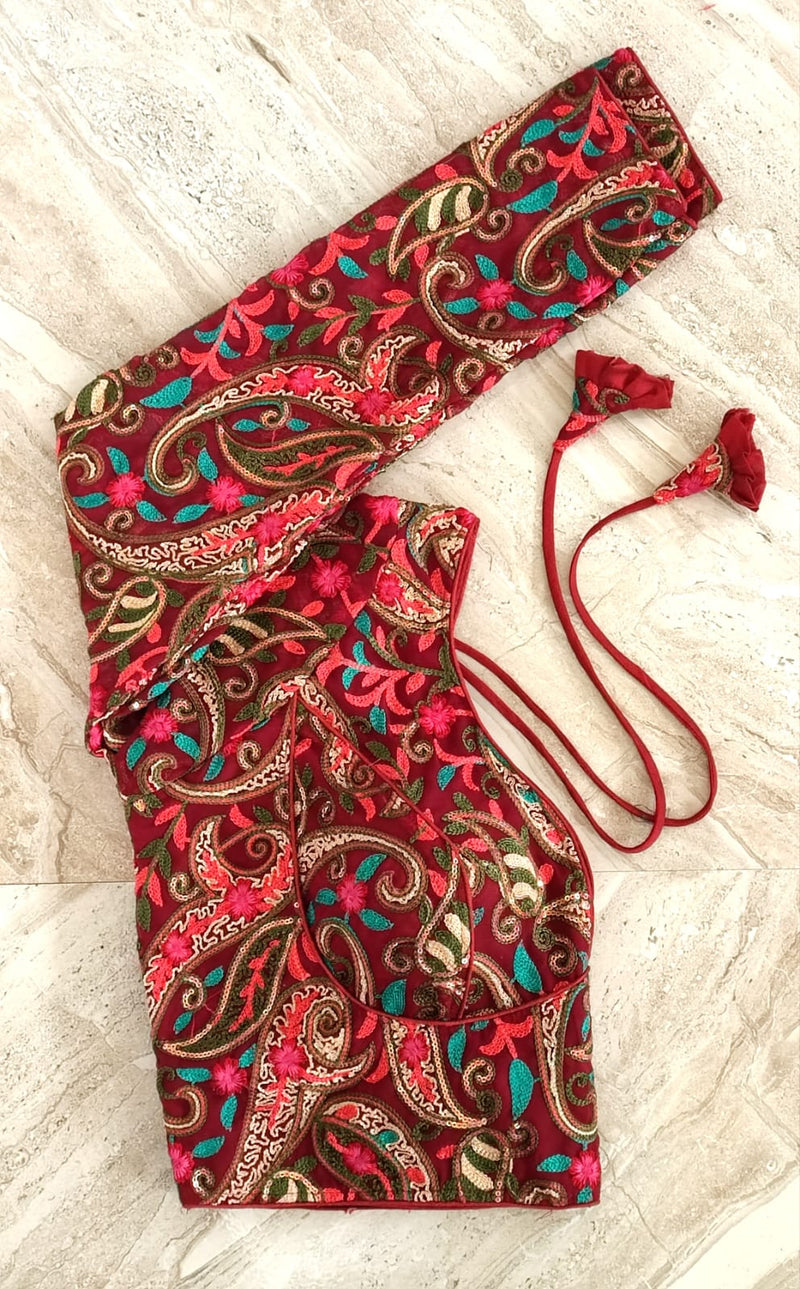 Tanya Kashmiri Work Full Sleeves Blouse Anant Tex Exports Private Limited