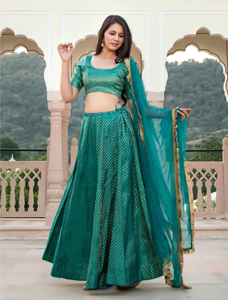 Party Wear Nayra Silk Lehenga Anant Tex Exports Private Limited