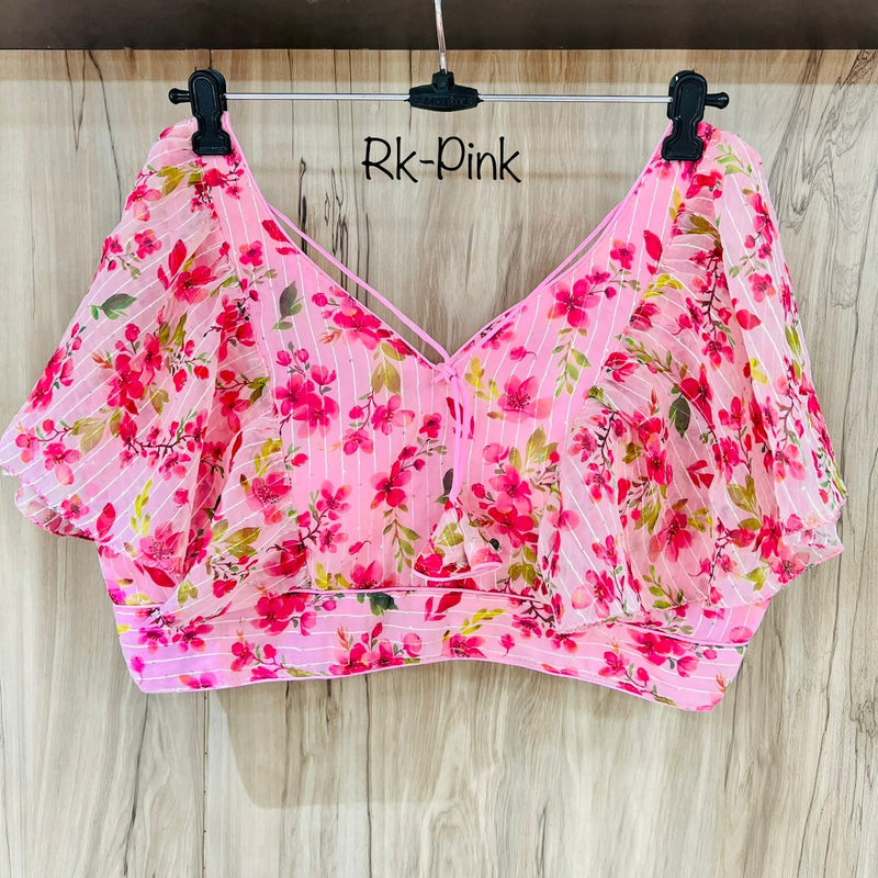 DIGITAL PRINT RUFFLE BLOUSE Anant Tex Exports Private Limited