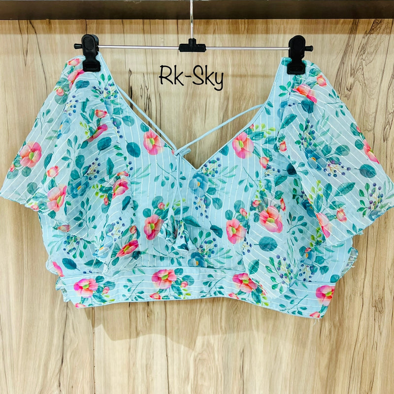 DIGITAL PRINT RUFFLE BLOUSE Anant Tex Exports Private Limited