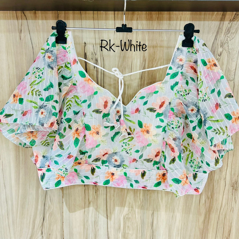 DIGITAL PRINT RUFFLE BLOUSE Anant Tex Exports Private Limited