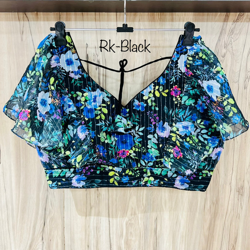 DIGITAL PRINT RUFFLE BLOUSE Anant Tex Exports Private Limited