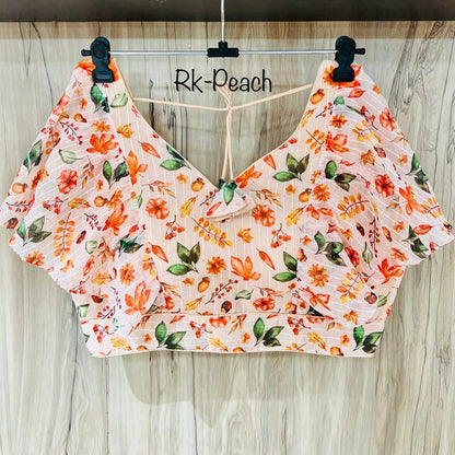 DIGITAL PRINT RUFFLE BLOUSE Anant Tex Exports Private Limited