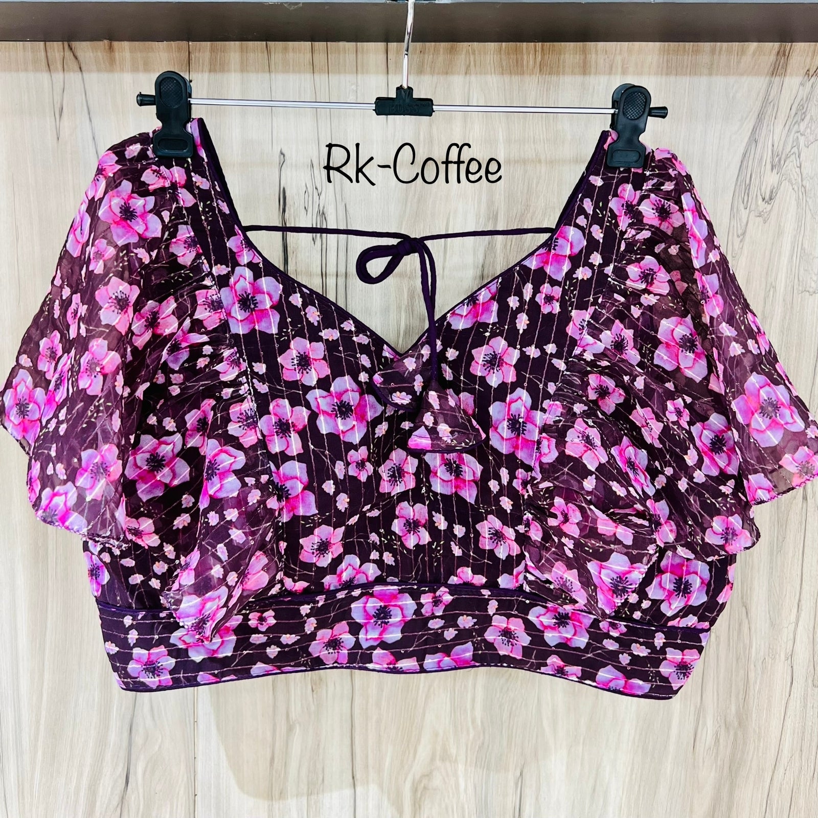 DIGITAL PRINT RUFFLE BLOUSE Anant Tex Exports Private Limited