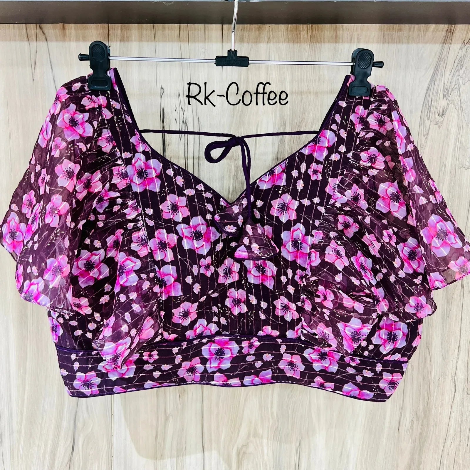 DIGITAL PRINT RUFFLE BLOUSE Anant Tex Exports Private Limited