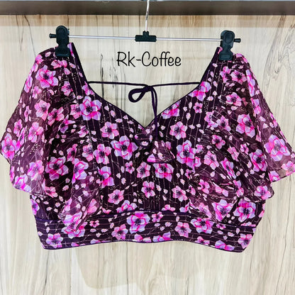 DIGITAL PRINT RUFFLE BLOUSE Anant Tex Exports Private Limited
