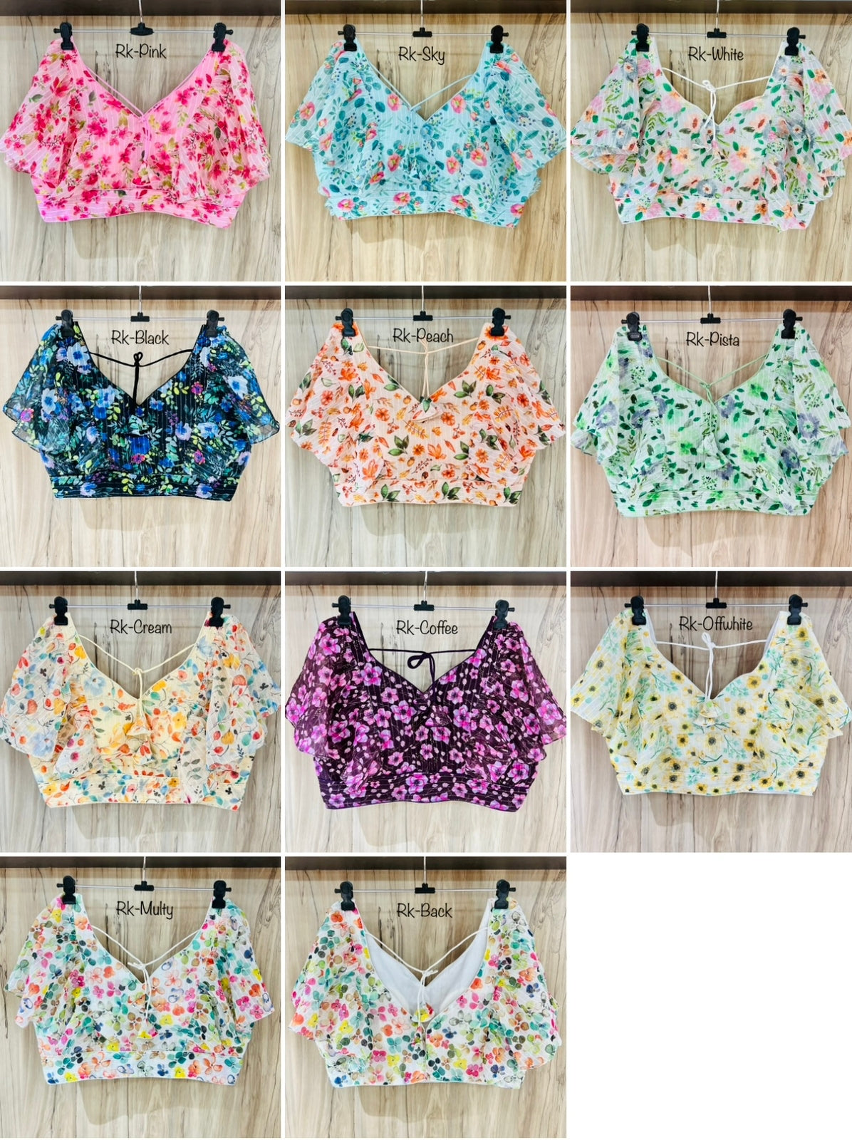 DIGITAL PRINT RUFFLE BLOUSE Anant Tex Exports Private Limited