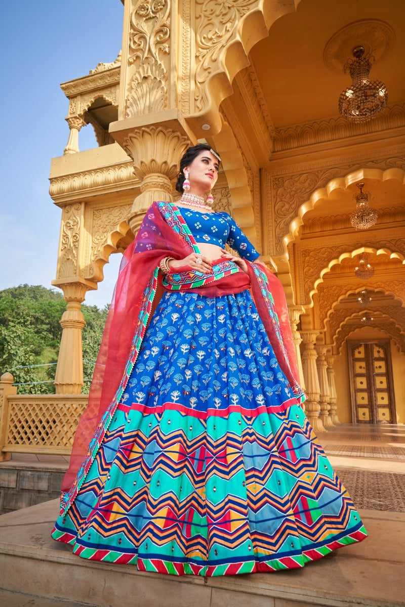PARTHEE DESIGNER VAISHALI SILK PRINTED LEHENGA CHOLI Anant Tex Exports Private Limited