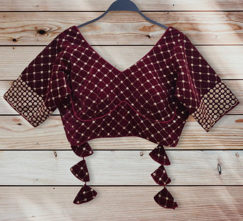 PARTY WEAR VELVET 9 BLOUSE Anant Tex Exports Private Limited