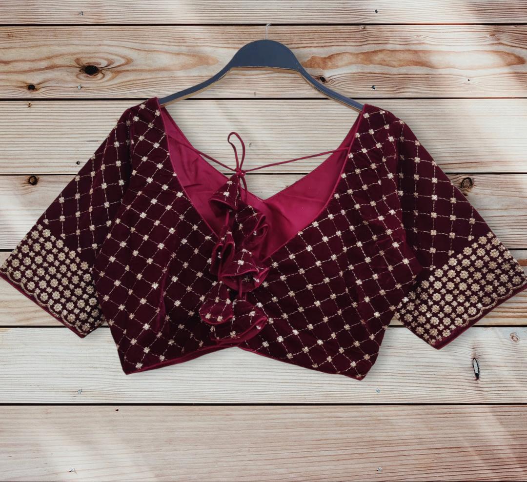 PARTY WEAR VELVET 9 BLOUSE Anant Tex Exports Private Limited