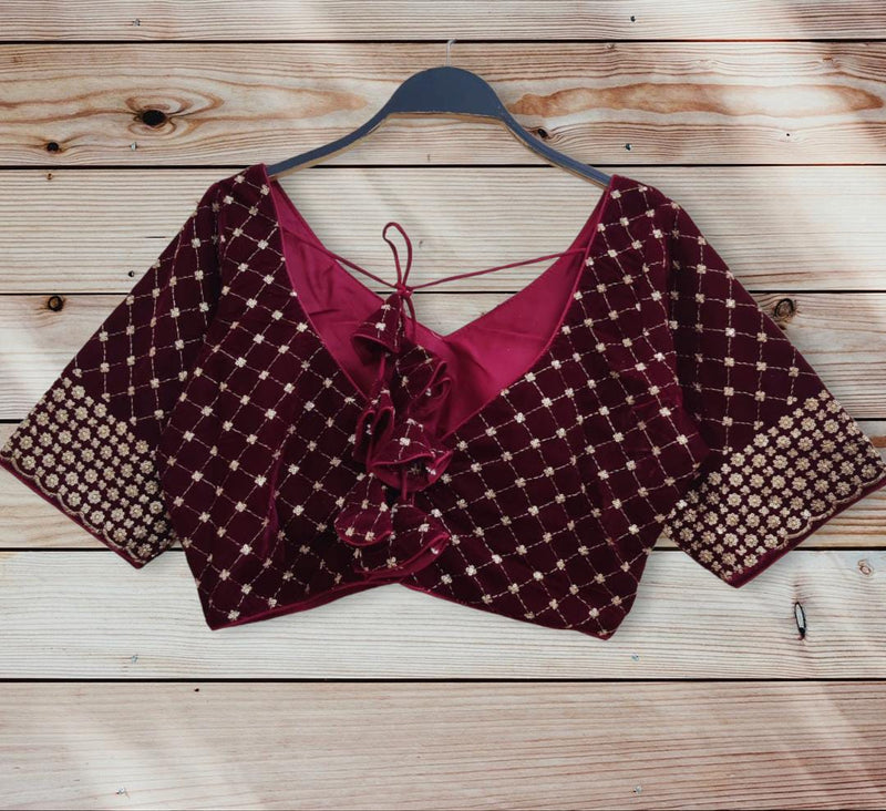 PARTY WEAR VELVET 9 BLOUSE Anant Tex Exports Private Limited