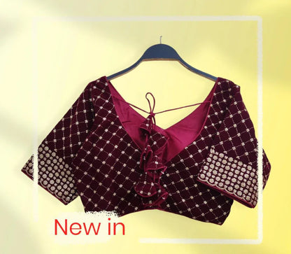 PARTY WEAR VELVET 9 BLOUSE Anant Tex Exports Private Limited
