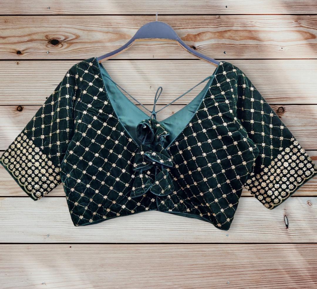 PARTY WEAR VELVET 9 BLOUSE Anant Tex Exports Private Limited