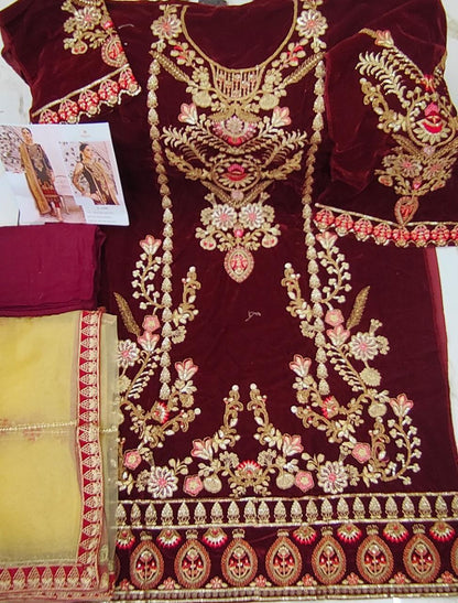DEEPSY SUITS D.NO: 1046 VELVET SUIT Anant Tex Exports Private Limited