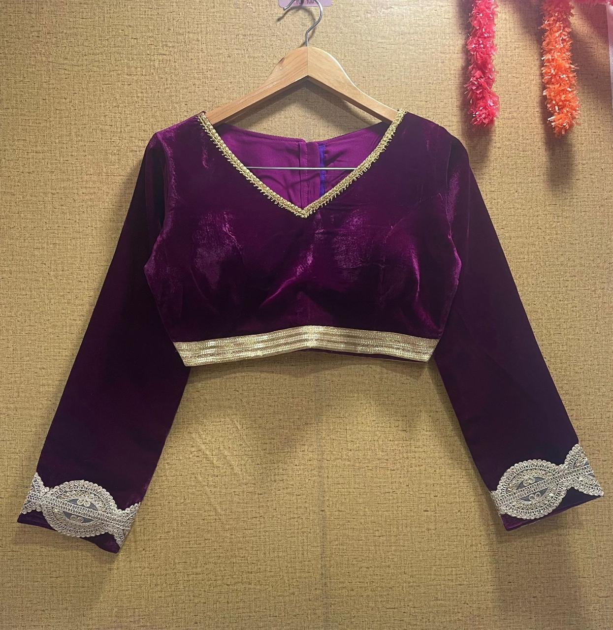 Designer Velvet Blouse Anant Tex Exports Private Limited
