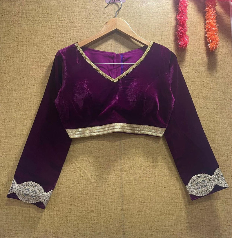 Designer Velvet Blouse Anant Tex Exports Private Limited
