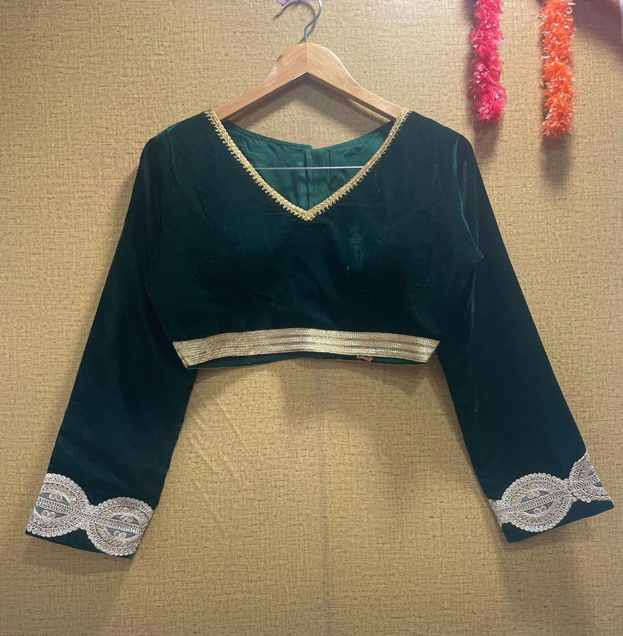 Designer Velvet Blouse Anant Tex Exports Private Limited