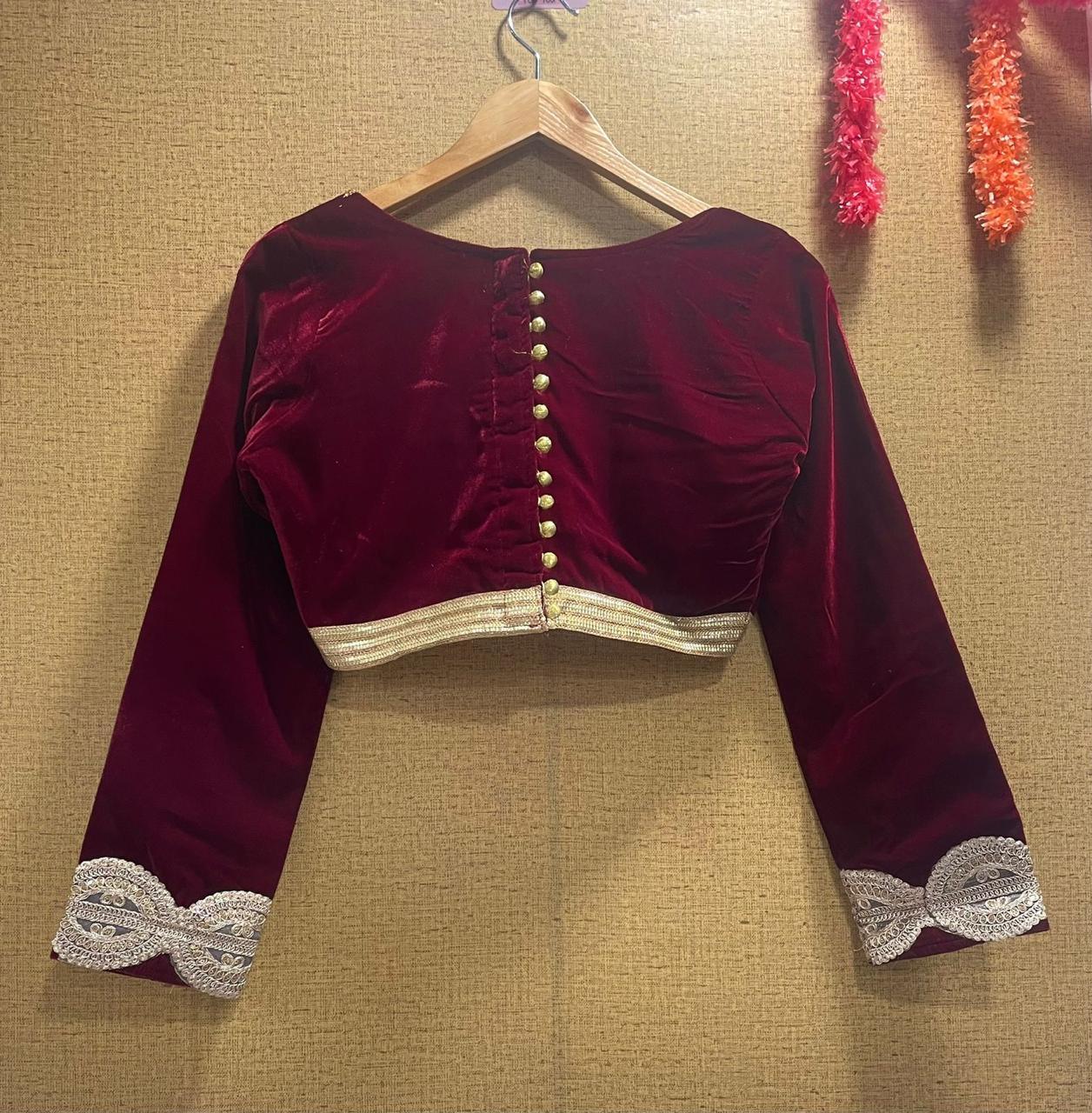Designer Velvet Blouse Anant Tex Exports Private Limited