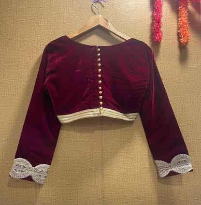 Designer Velvet Blouse Anant Tex Exports Private Limited